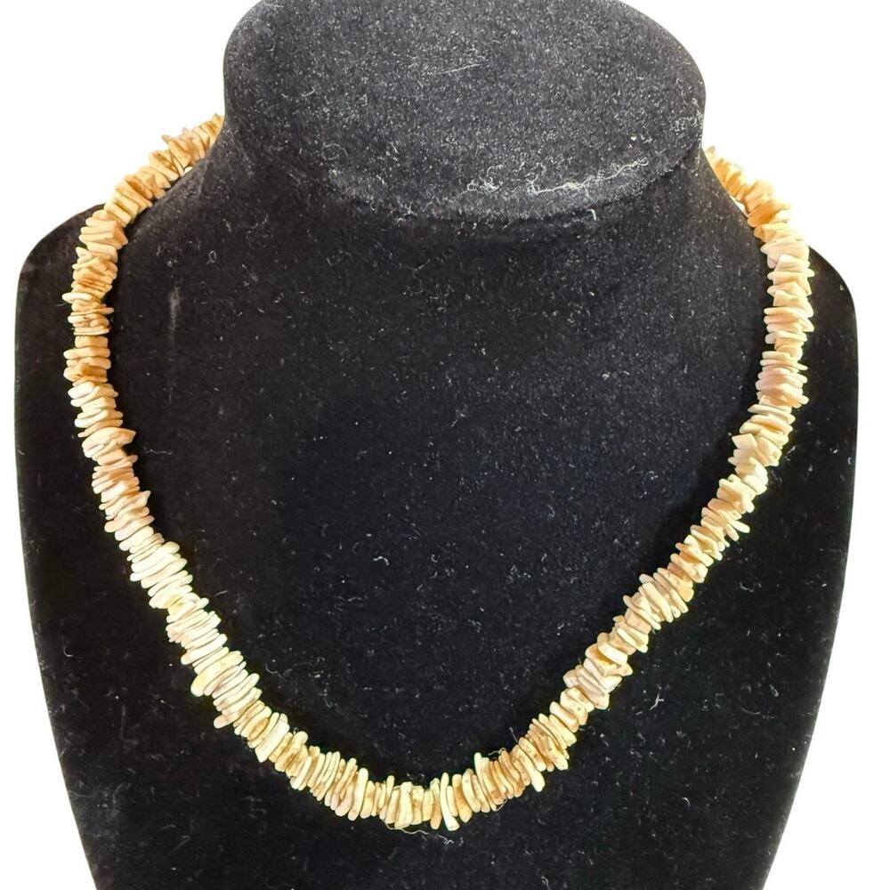 Lot of 5 Puka Shell Plumeria Y2K Hawaiian Surfer Boho Choker Necklace Set - Picture 5 of 7